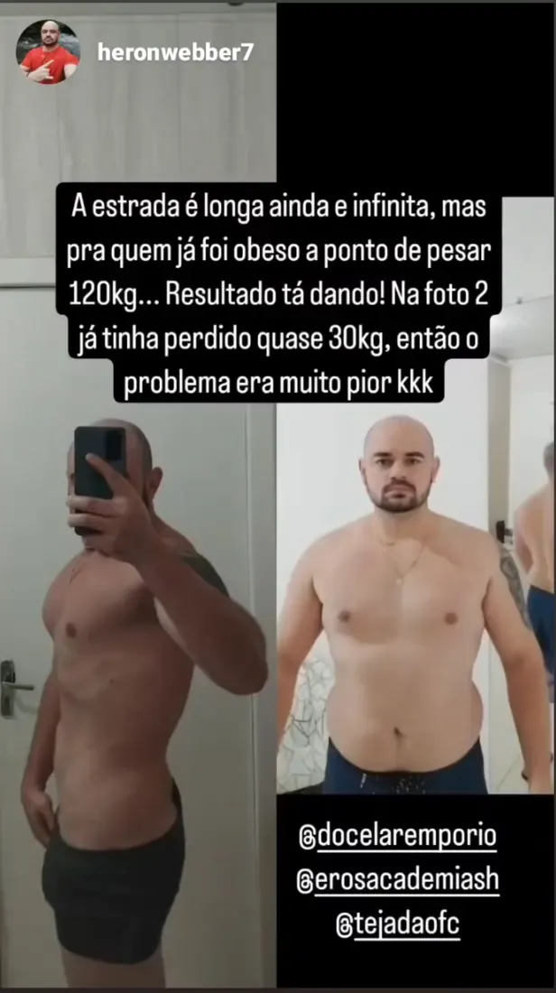 Registro de evolução compartilhado por aluno 17