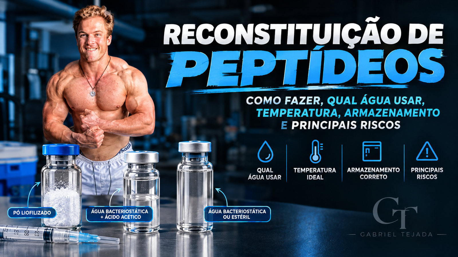 Reconstituição de peptídeos: água, temperatura e cuidados